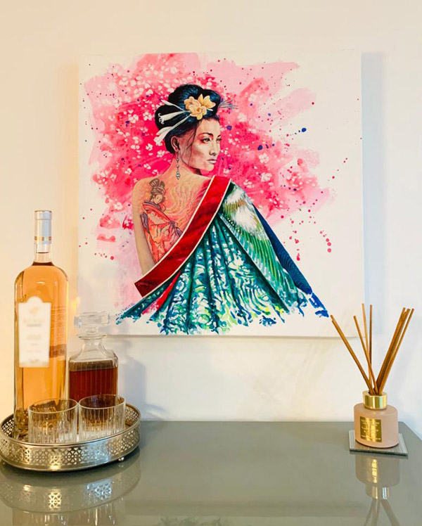 paulratcliffeoriginalart.co.uk Japanese Lady tattoo Modern Art