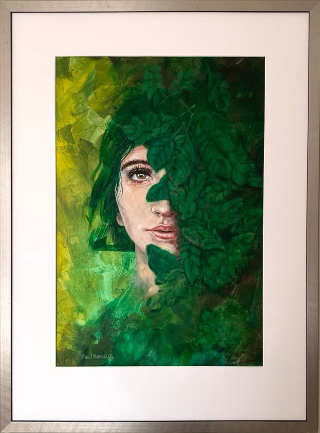 paulratcliffeoriginalart.co.uk Woman in woods Modern Art